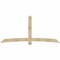 Ekena Millwork Bellingham Rough Sawn Timber Gable Bracket, Douglas Fir, 108"W x 49"H x 2"D x 6"F, 11/12 Pitch GBW108X49X0206BEL00RDF - alternate 1